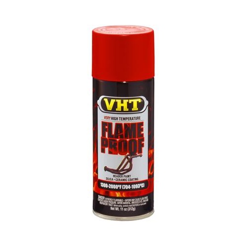 Paint, Flameproof Coating, High-Temperature, Flat, Red, 11 oz., Aerosol Spray Can, Each