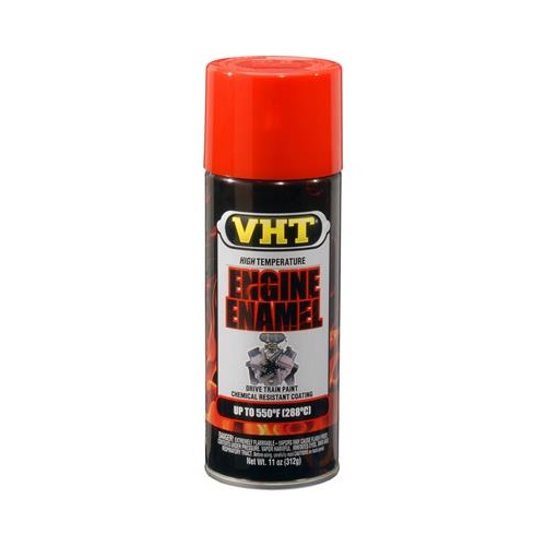 Paint, High-Temperature, Engine, Enamel, Gloss Chevy Orange Red, 11 oz, Aerosol Spray Can, Each