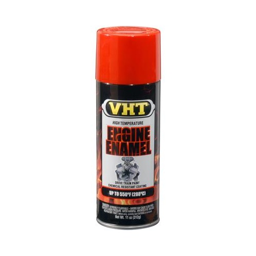 Paint, High-Temperature, Engine, Enamel, Gloss, Chevy Orange, 11 oz, Aerosol Spray Can, Each