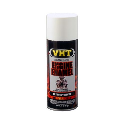 Paint, High-Temperature, Engine, Enamel, Gloss, White, 11 oz., Aerosol Spray Can, Each