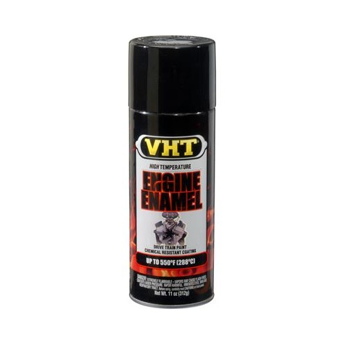 Paint, High-Temperature, Engine, Enamel, Satin, General Motors Black, 11 oz., Aerosol Spray Can, Each