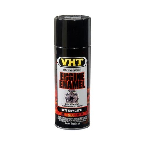 VHT Paint, High-Temperature, Engine, Enamel, Satin, For General Motors Black, 11 oz., Aerosol Spray Can, Each