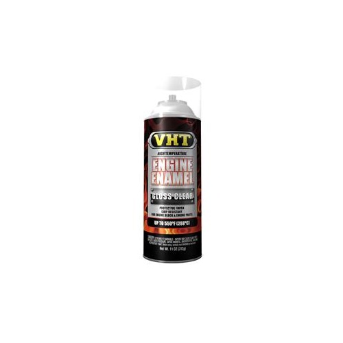 Paint, Very High-Temperature, Engine, Enamel, Gloss, Clear, 11 oz, Aerosol Spray Can, Each