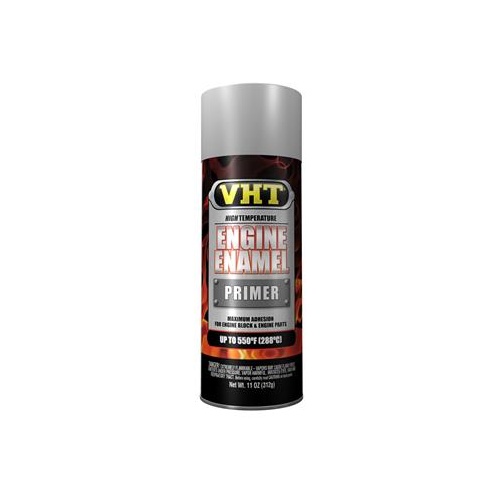 VHT Paint, High-Temperature, Engine, Enamel, Primer, Flat, Light Gray, 11 oz., Aerosol Spray Can, Each