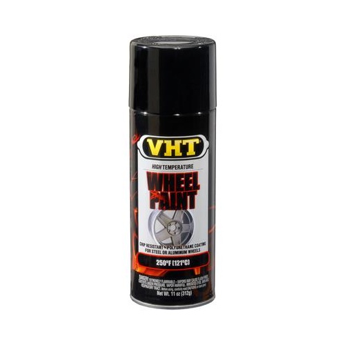 Paint, Wheel, Polyurethane, Gloss, Black, 11 oz., Aerosol Spray Can, Each