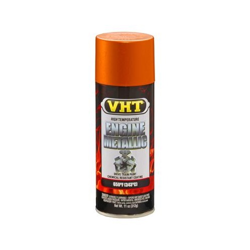 Paint, High-Temperature, Engine, Enamel, Flat Metallic Burnt Copper, 11 oz, Aerosol Spray Can, Each