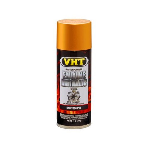 Paint, High-Temperature, Engine, Enamel, Flat Metallic Gold Flake, 11 oz., Aerosol Spray Can, Each