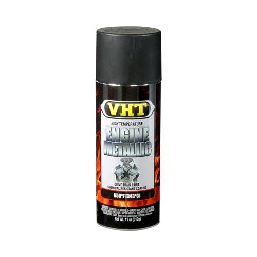 Paint, Engine Enamel, Metallic, Black, 11 oz. Aerosol, Each