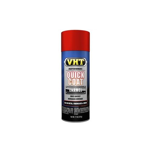 Paint, Quick Coat, Polyurethane, Enamel, Gloss, Fire Red, 11 oz., Aerosol Spray Can, Each