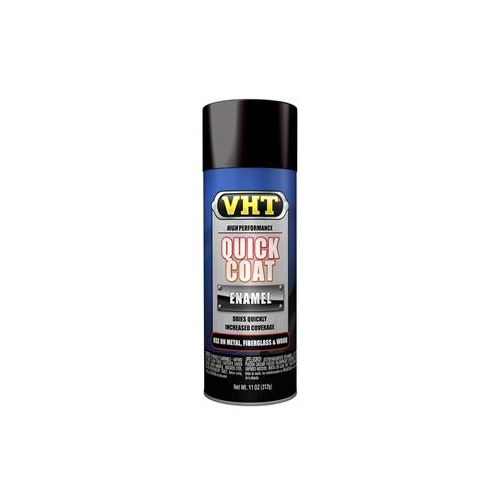 Paint, Quick Coat, Polyurethane, Enamel, Gloss, Black, 11 oz., Aerosol Spray Can, Each