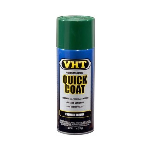 Paint, Quick Coat, Polyurethane, Enamel, Flat, Forest Green, 11 oz., Aerosol Spray Can, Each