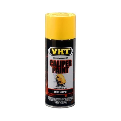 Paint, Brake, High-Temperature, Gloss, Bright Yellow, 11 oz, Aerosol Spray Can, Each