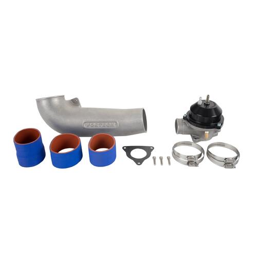 Vortech Superchargers, Discharge Tube Assembly with Maxflow Race Bypass Valve, Polished Finish