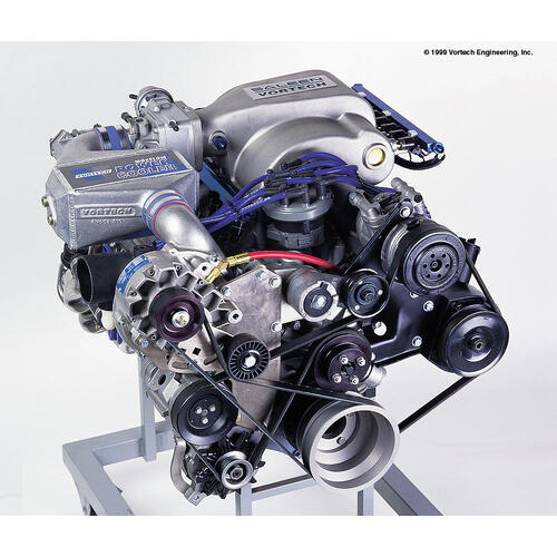 Vortech Superchargers, Tuner Kit, 1986-1993 5.0 Ford Mustang w/V-2 Si, Satin Finish