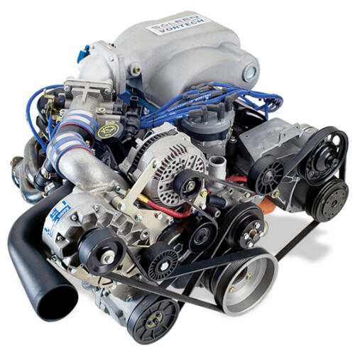 Vortech Superchargers, 1994-1995 5.0 Mustang Supercharging System w/V-2 Si, Polished Finish