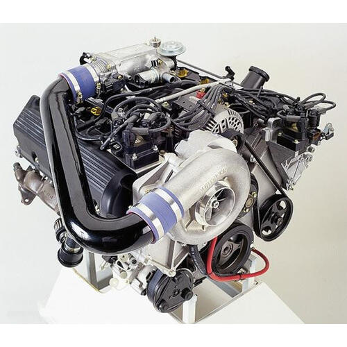 Vortech Superchargers, 1998 4.6 Mustang GT Supercharging System w/V-2 Si, Polished Finish