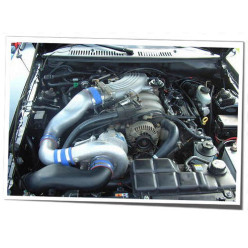 Vortech Superchargers, 2001 4.6 Mustang Bullitt Supercharging System w/V-2 Si, Polished Finish