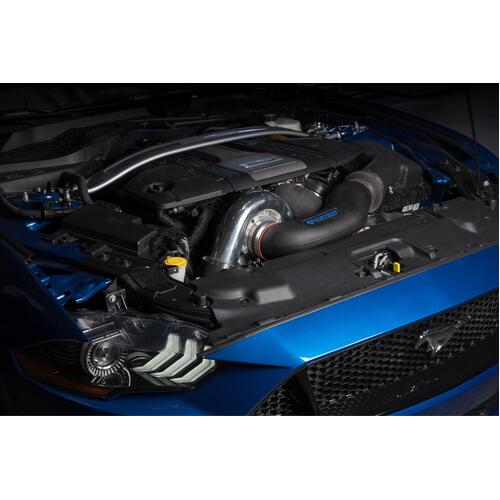 Vortech Superchargers, 2018-2020 Ford Mustang 5.0 GT System w/V-3 JT & Air/Air Cooler, Satin Finish