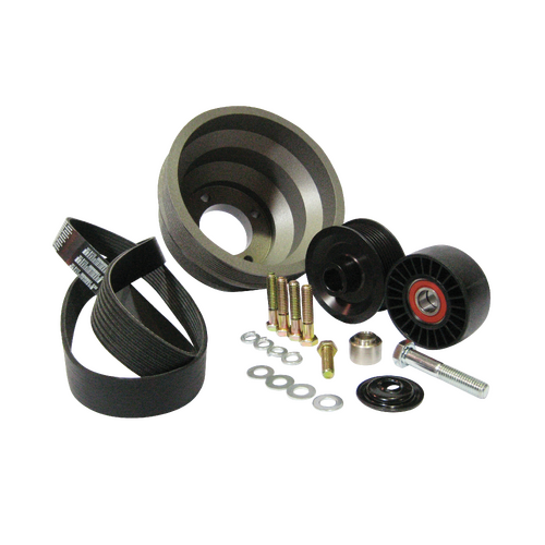 Vortech Superchargers, 1986-1993 5.0 Mustang 3.33" 8-Rib Pulley Pack, Accessory Drive-Standard