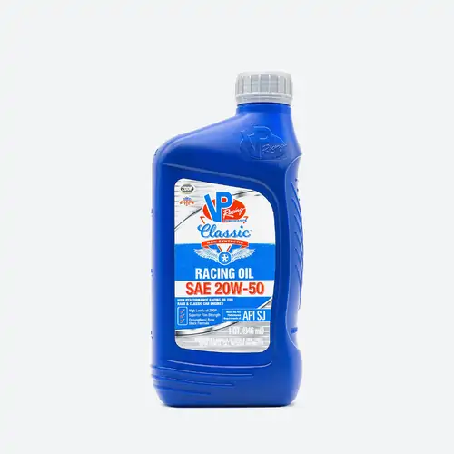 VP Racing, Racing Oil, Classic Mineral, 20w-50, 946ML Bottle