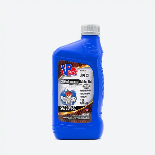 VP Racing, Hi Performance Synthetic Blend Racing Oil, 20w-50, 946ML Bottle