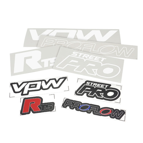 VPW Branded Decal Stickers, Includes Vinyl Proflow, RTS, Street Pro Wheels and VPW