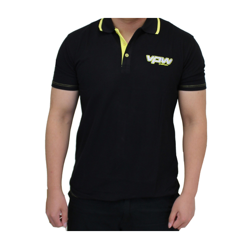 VPW Corporate Polo, Black/Yellow
