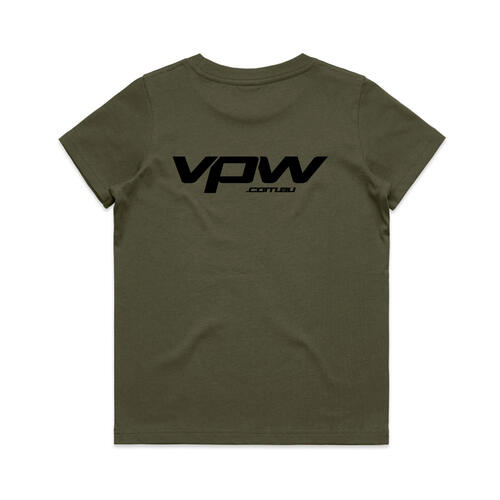 VPW Logo Youth T-Shirt, Army Green