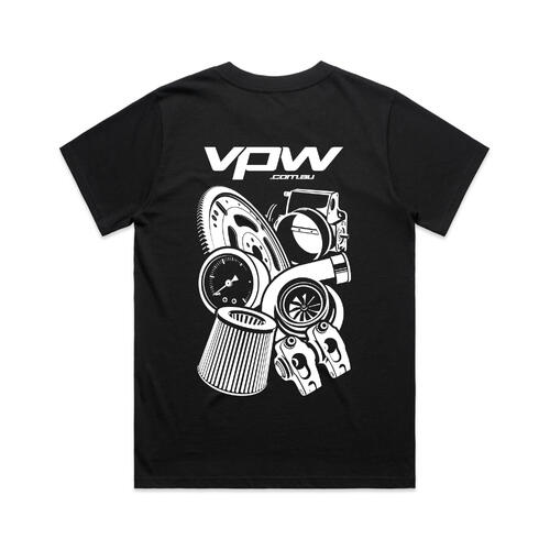 VPW Mural Womens T-Shirt, Black