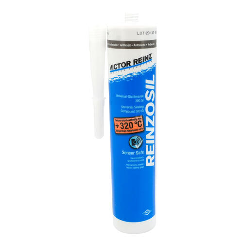 Victor Reinz, REINZOSIL, Solvent-Free, Permanently Elastic, Fast-Hardening Silicon Sealant For Sealing Flat Surfaces With A  Gap, 310ml Cartridge, Ea