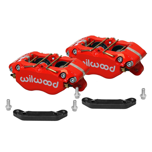 Wilwood Calliper kit, Holden HQ -WB, Red Calliper, Dust Boot, Standard Dia Rotor, Black Mounting, Kit