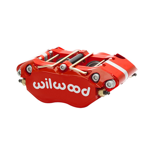 Wilwood Caliper, NDPR, Radial, 0.81 in. Rotor Width, 12.19 in. Rotor Dia, 1.75/1.75 in. Bore, Universal, Alum, Red, Each
