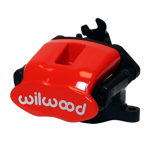 Wilwood Caliper, CPB, Radial, 1.00 in. Rotor Width, 13.00 in. Rotor Dia, 1.62 in. Bore, RH, Alum/Steel, Red, Each