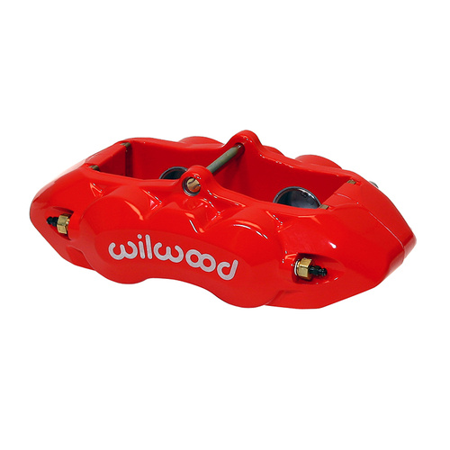 Wilwood Caliper, D8-4 REAR, Lug, 1.25 in. Rotor Width, 11.75 in. Rotor Dia, 1.38/1.38 in. Bore, Universal, Alum, Red, Each