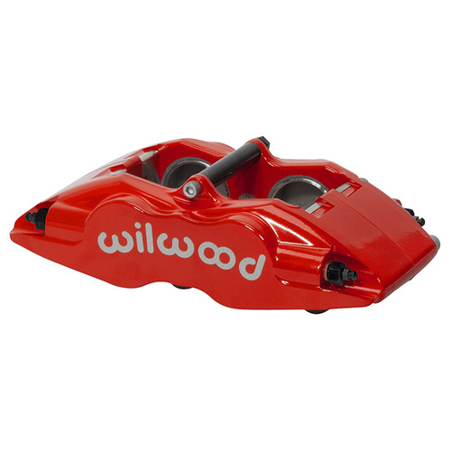 Wilwood Caliper, FSLI4, Lug, 1.25 in. Rotor Width, 13.06 in. Rotor Dia, 1.38/1.38 in. Bore, Universal, Alum, Red, Each