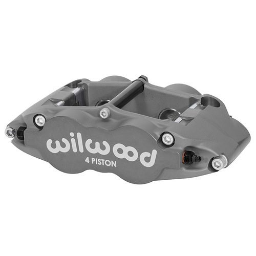 Wilwood Caliper, FNSL4R, Radial, 1.10 in. Rotor Width, 14.00 in. Rotor Dia., 1.12/1.12 in. Bore, Universal, Alum, Ano, Each