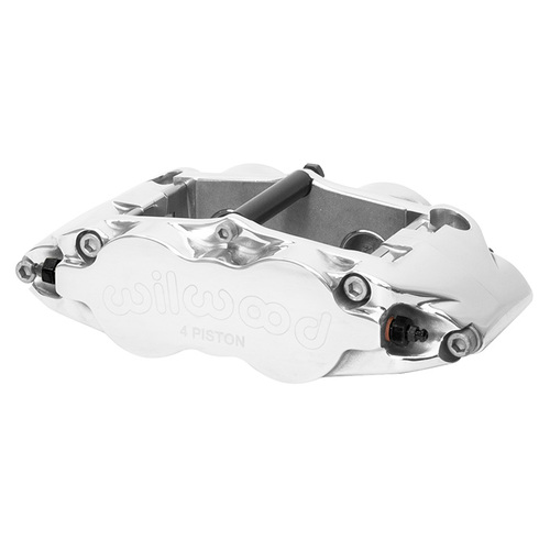 Wilwood Caliper, FNSL4R, Radial, 1.10 in. Rotor Width, 14.00 in. Rotor Dia, 1.12/1.12 in. Bore, Universal, Alum, Polished, Each