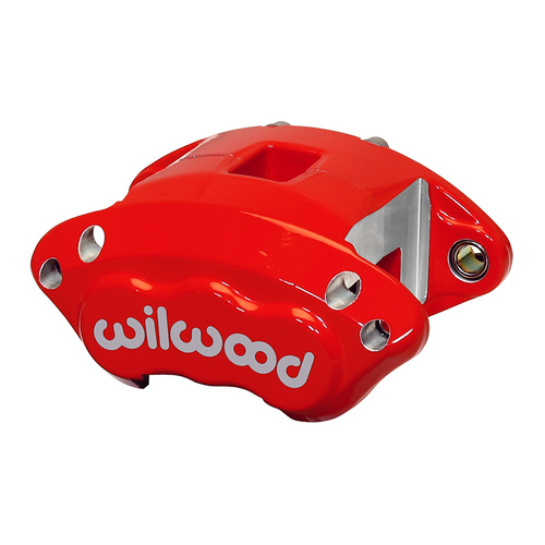 Wilwood Caliper, GMD154, Floating, 1.04 in. Rotor Width, 12.19 in. Rotor Dia, 1.12/1.12 in. Bore, Universal, Alum, Red, Each