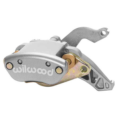 Wilwood Caliper, MC4 Mechanical, Floating, 0.81 in. Rotor Width, 12.88 in. Rotor Dia, 1.19 in. Bore, LH, Alum, Silver, Each