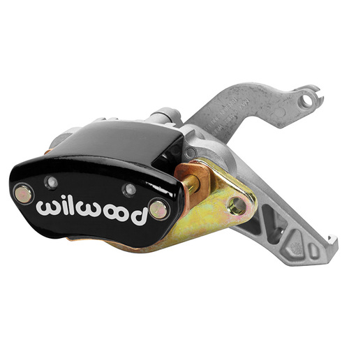 Wilwood Caliper, MC4 Mechanical, Floating, 0.81 in. Rotor Width, 12.88 in. Rotor Dia, 1.19 in. Bore, LH, Alum, Black, Each