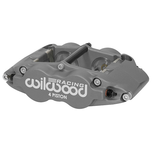 Wilwood Caliper, FSL4R ST, Radial, 1.25 in. Rotor Width, 14.00 in. Rotor Dia, 1.88/1.75 in. Bore, RH, Alum, Ano, Each
