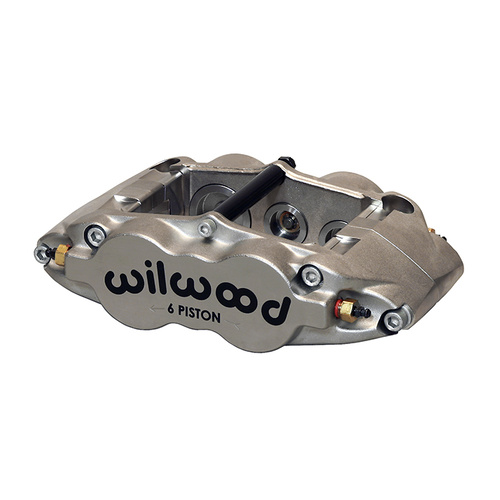 Wilwood Caliper, FSL4R, Radial, 1.25 in. Rotor Width, 14.00 in. Rotor Dia, 1.62/1.12/1.12 in. Bore, RH, Alum, Nickel, Each