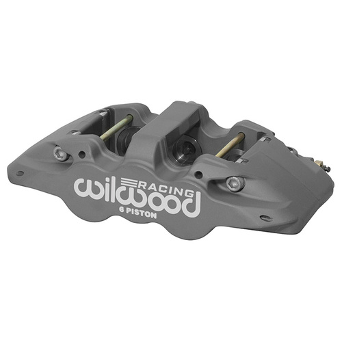 Wilwood Caliper, AERO6 ST, Radial, 1.25 in. Rotor Width, 15.00 in. Rotor Dia, 1.62/1.12/1.12 in. Bore, LH, Alum, Ano, Each