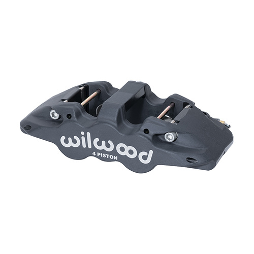Wilwood Caliper, AERO4, Radial, 1.25 in. Rotor Width, 15.00 in. Rotor Dia, 1.12/1.12 in. Bore, Universal, Alum, Ano, Each