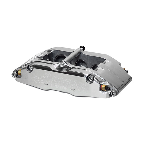 Wilwood Caliper, BNSL6, Lug, 1.10 in. Rotor Width, 14.00 in. Rotor Dia, 1.62/1.12/1.12 in. Bore, LH, Alum, Polished, Each