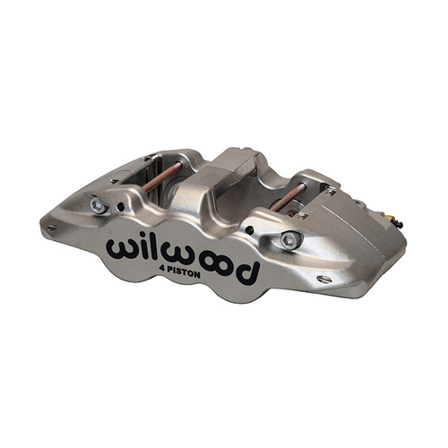 Wilwood Caliper, AERO4 ST, Radial, 1.25 in. Rotor Width, 15.00 in. Rotor Dia, 1.88/1.75 in. Bore, LH, Alum, Nickel, Each