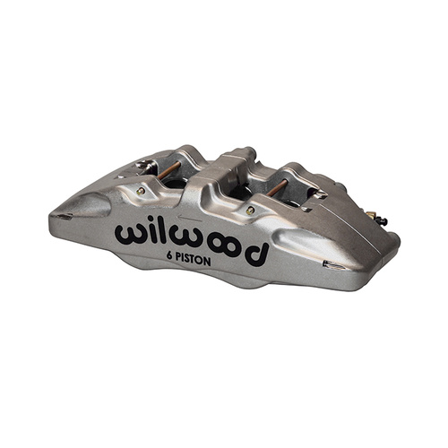 Wilwood Caliper, DP6, Lug, 0.38 in. Rotor Width, 13.00 in. Rotor Dia., 1.62/1.38/1.38 in. Bore, RH, Alum, Nickel, Each