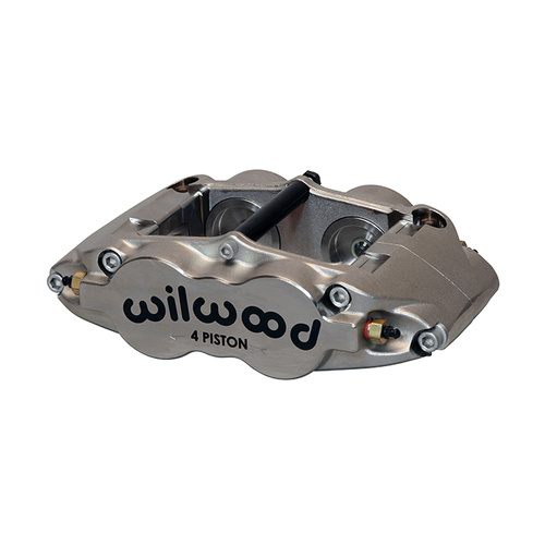 Wilwood Caliper, FSL4R ST, Radial, 0.81 in. Rotor Width, 14.00 in. Rotor Dia, 1.25/1.25 in. Bore, Universal, Alum, Nickel, Each