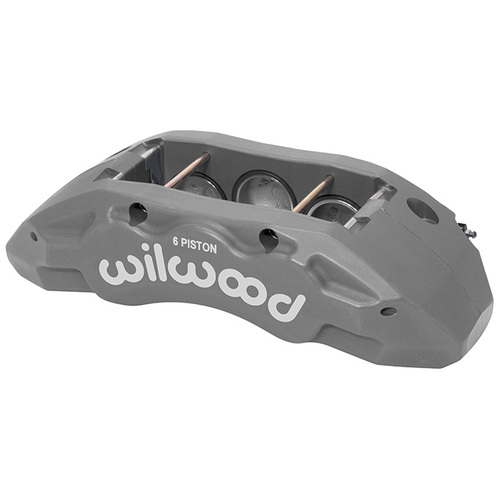 Wilwood Caliper, TX6R, Radial, 1.50 in. Rotor Width, 16.00 in. Rotor Dia, 2.00/1.88/1.88 in. Bore, LH, Alum, Ano, Each