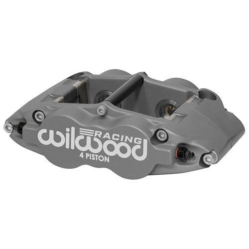 Wilwood Caliper, FSL4R ST, Radial, 0.81 in. Rotor Width, 14.00 in. Rotor Dia, 1.88/1.75 in. Bore, RH, Alum, Ano, Each